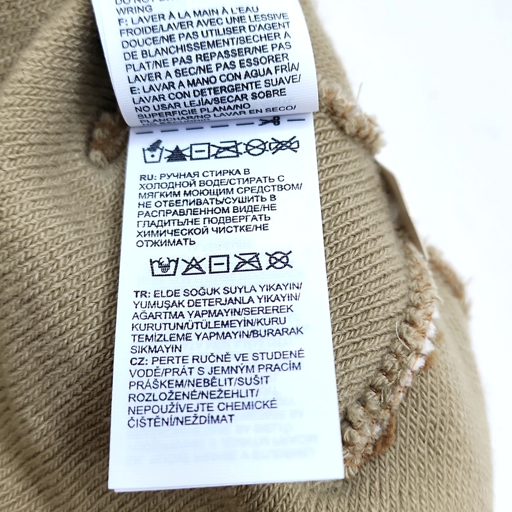 THE NORTH FACE BEANIE HAT TAN & CREAM COLOR - Picture 8 of 8
